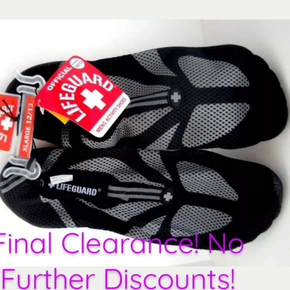 💲FIRM💲NWT Lifeguard men's Swim Water Shoes - Picture 1 of 4